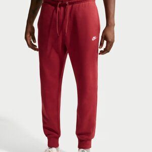 Nike Sportswear Club Men's Fleece Joggers - Red Size L